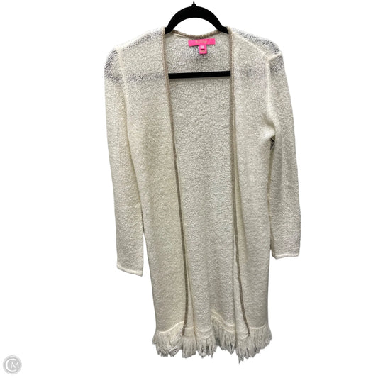 Sweater Cardigan Designer By Lilly Pulitzer In Cream, Size: Xs