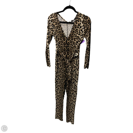 Jumpsuit By Fashion Nova In Leopard Print, Size: L