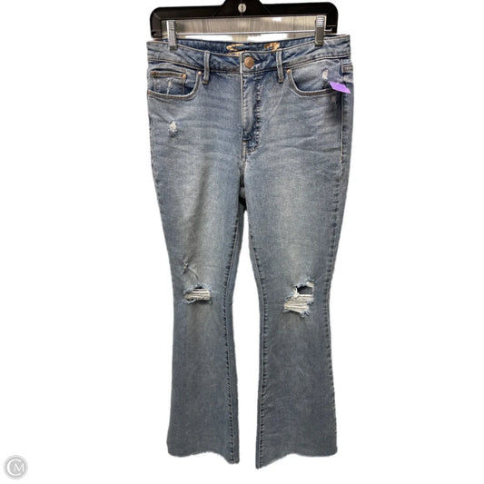 Jeans Flared By Seven 7 In Blue Denim, Size: 6