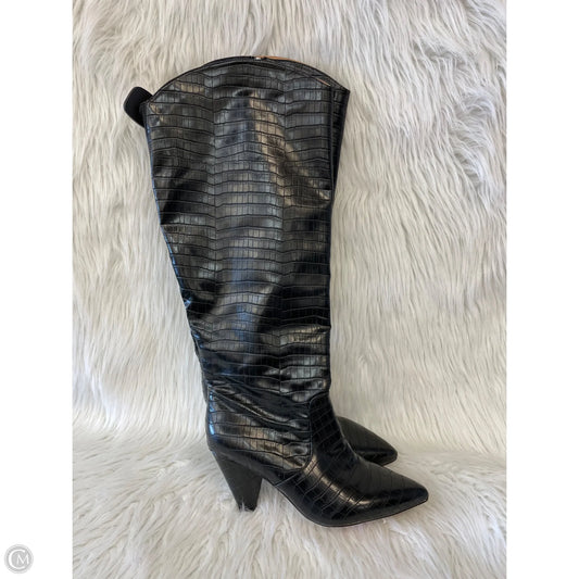 Boots Knee Heels By Eloquii In Black, Size: 10