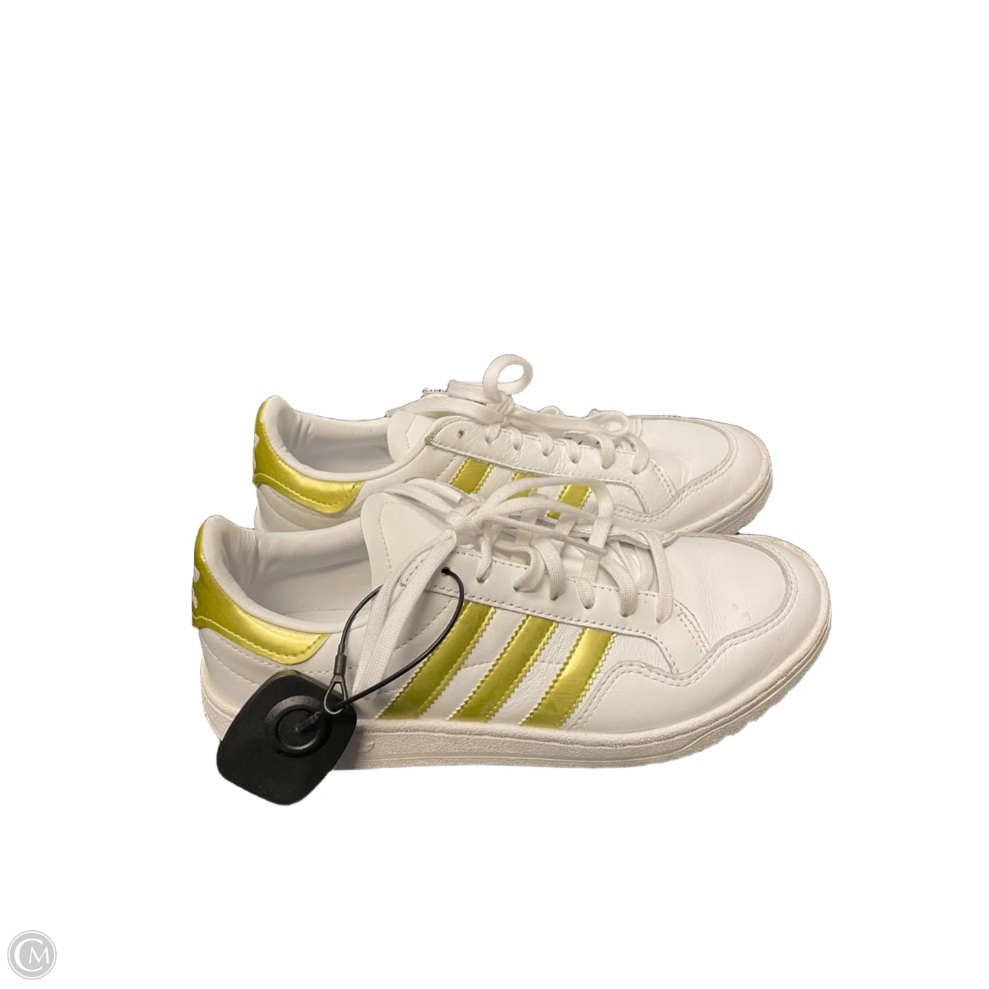 Shoes Sneakers By Adidas In Gold & White, Size: 7