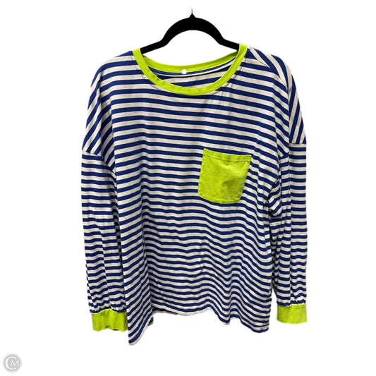 Top Long Sleeve By Clothes Mentor In Striped Pattern, Size: 3x