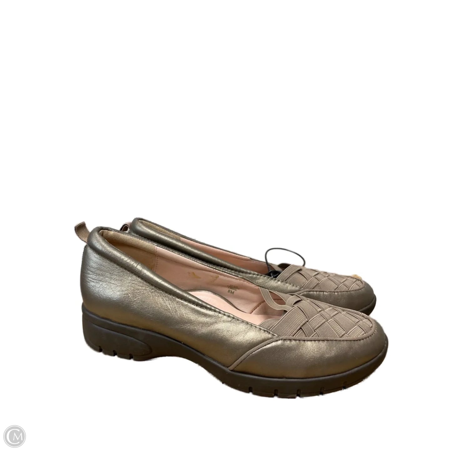 Shoes Heels Wedge By Taryn Rose Shoes In Bronze, Size: 8