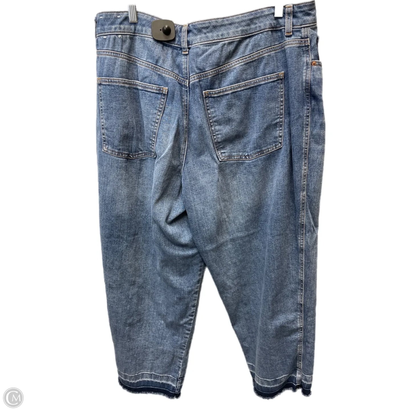 Jeans Cropped By Talbots In Blue Denim, Size: 14
