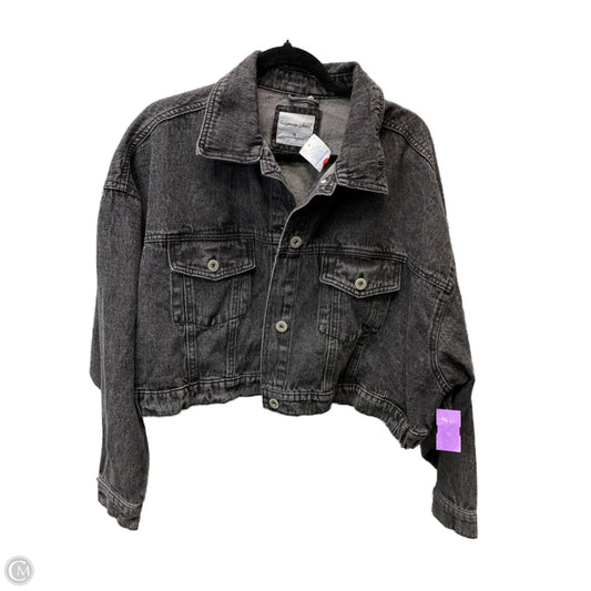 Jacket Denim By Highway In Grey Denim, Size: 1x