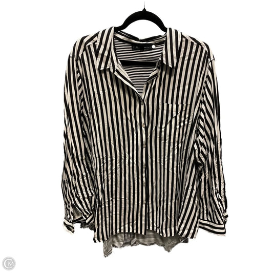 Top Long Sleeve By Jane And Delancey In Striped Pattern, Size: 2x