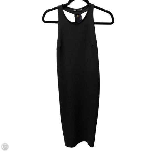 Dress Casual Midi By Zara In Black, Size: S