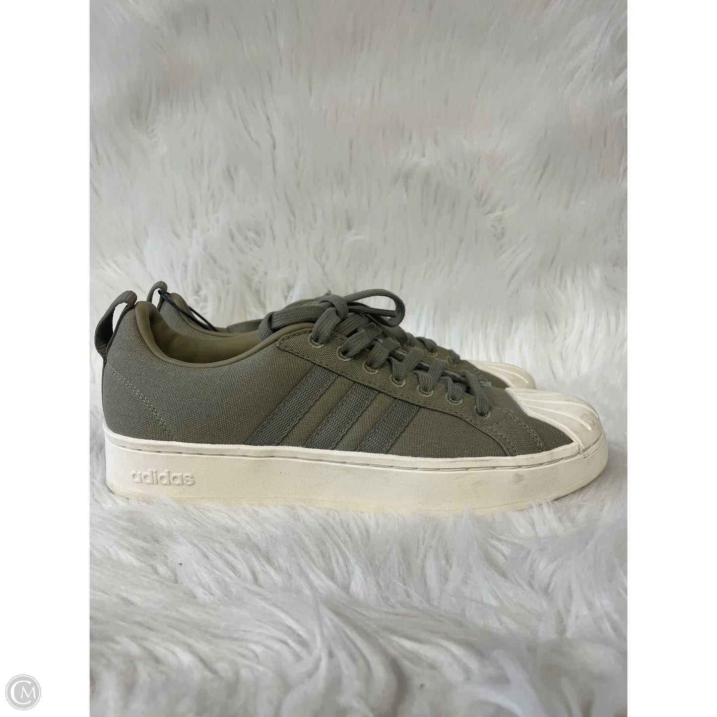 Shoes Sneakers By Adidas In Green & White, Size: 8.5