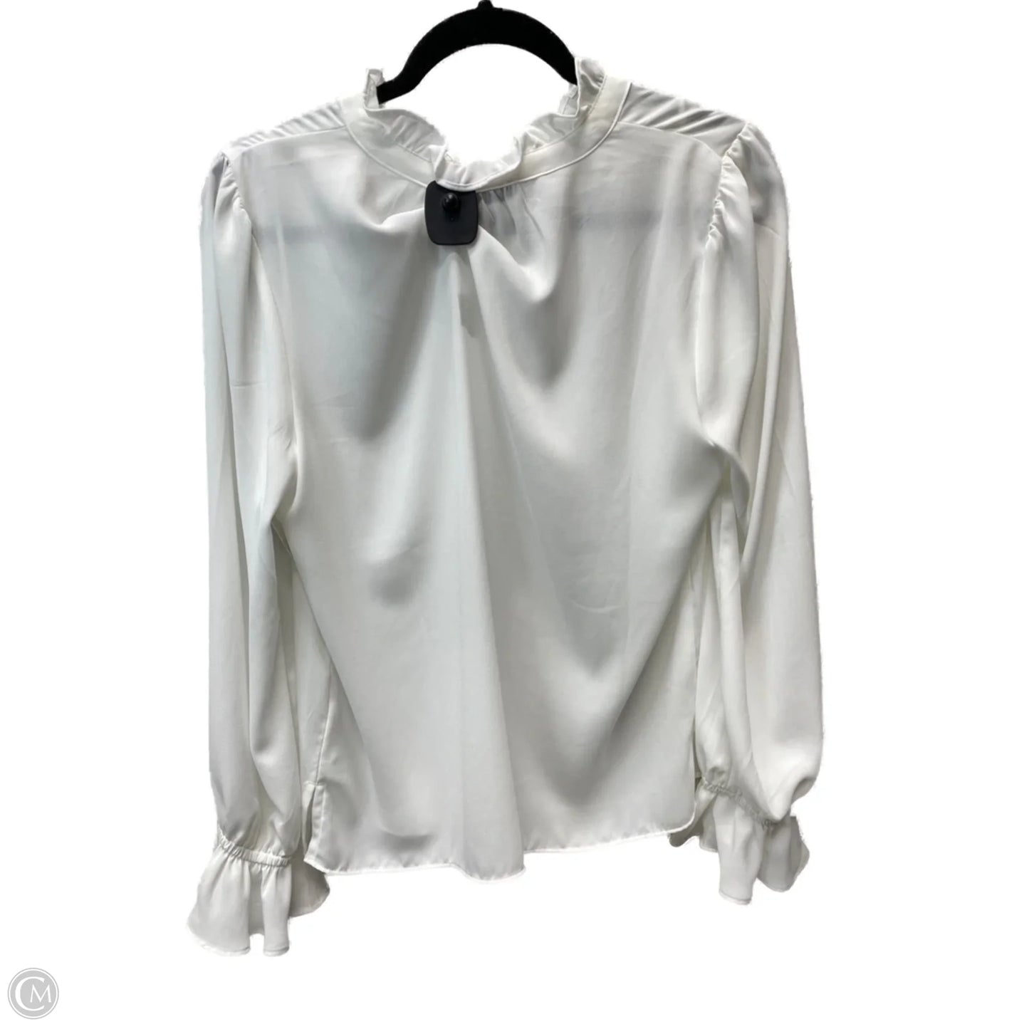 Blouse Long Sleeve By J. Crew In White, Size: M