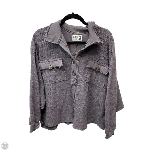 Top 3/4 Sleeve By Clothes Mentor In Grey, Size: M