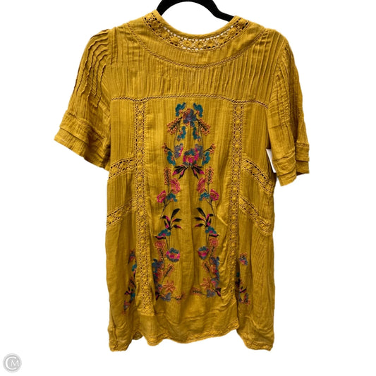 Dress Casual Short By Free People In Yellow, Size: Xs