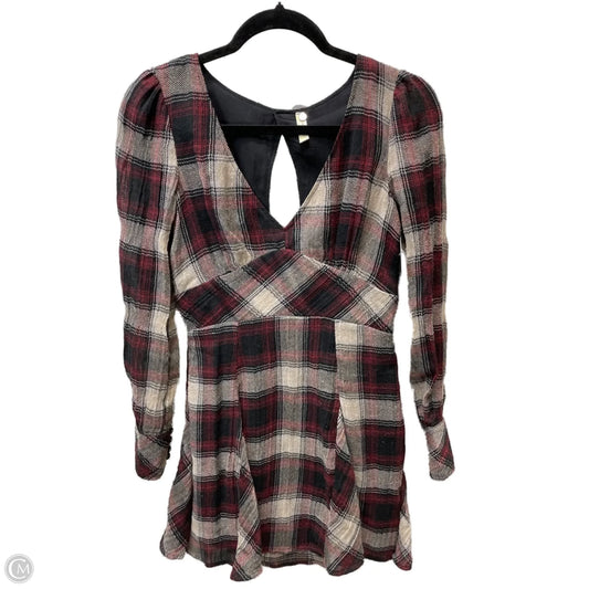 Dress Casual Short By Free People In Plaid Pattern, Size: S