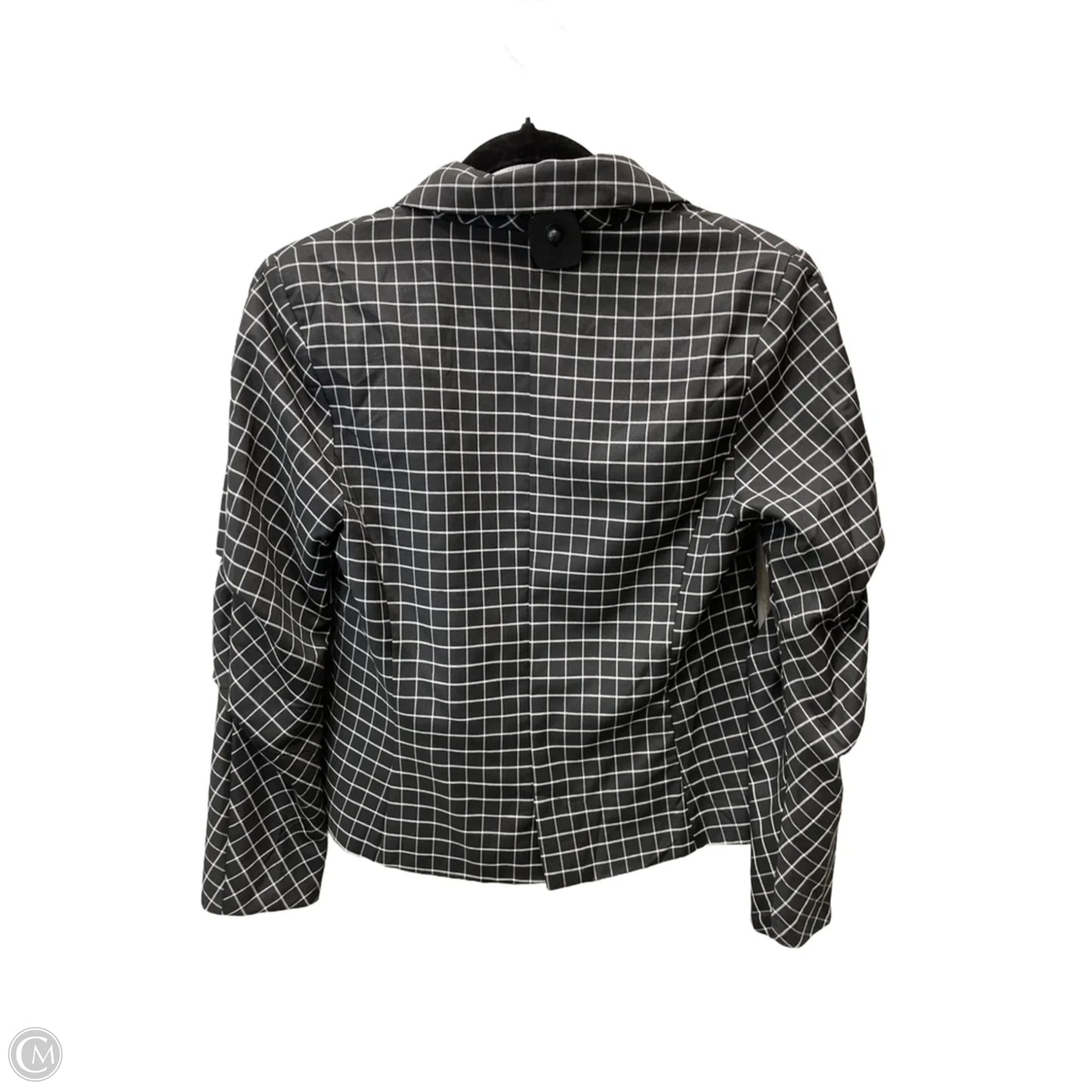 Blazer By Clothes Mentor In Black & White, Size: M