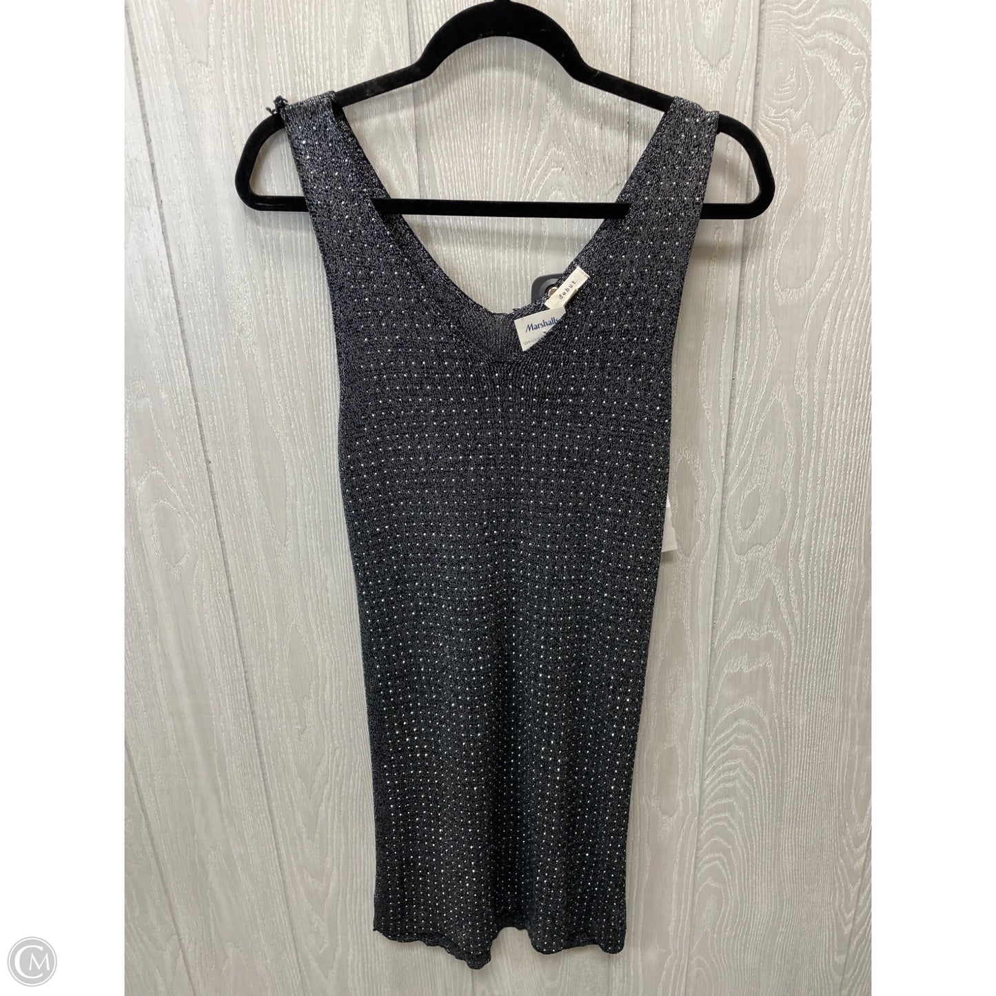 Dress Casual Short By Debut In Black & Silver, Size: S