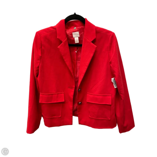 Blazer By Chicos In Red, Size: M