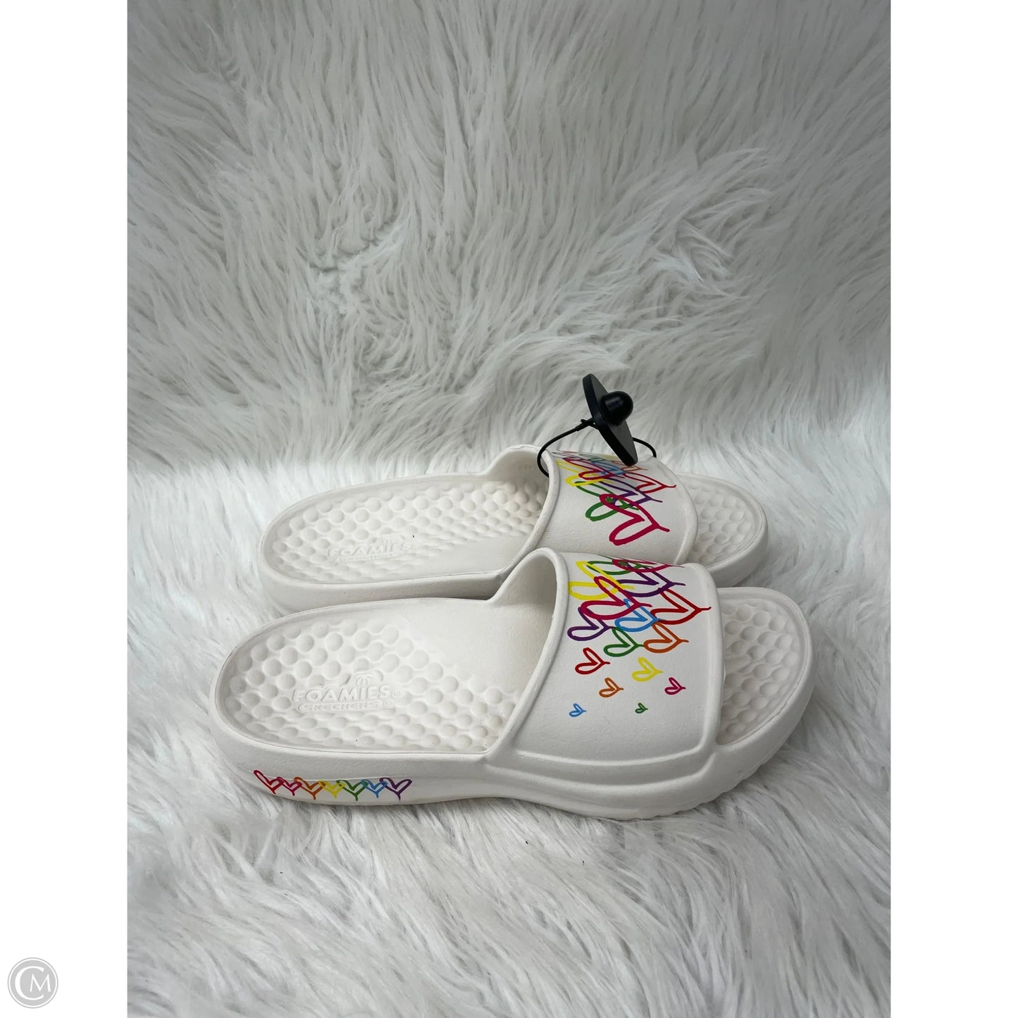 Sandals Flats By Skechers In White, Size: 9