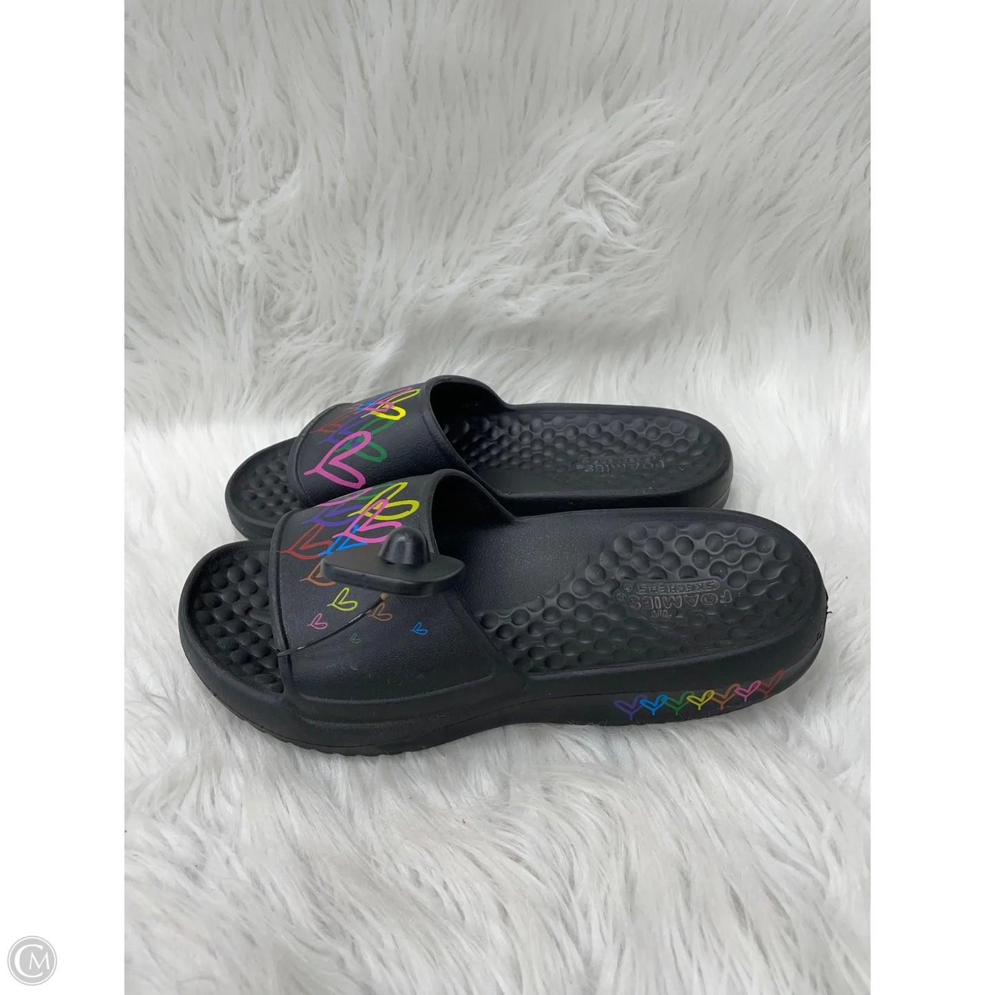 Sandals Flats By Skechers In Black, Size: 9