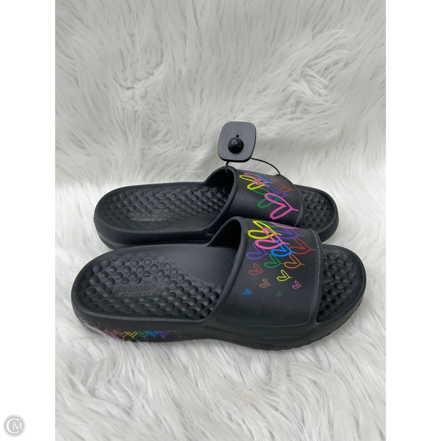Sandals Flats By Skechers In Black, Size: 9