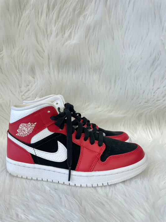 SHOES SNEAKERS by NIKE In BLACK & RED, Size: 7.5