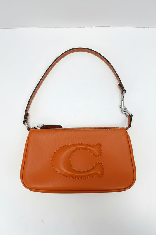 Handbag Designer By Coach In Orange, Size:Small