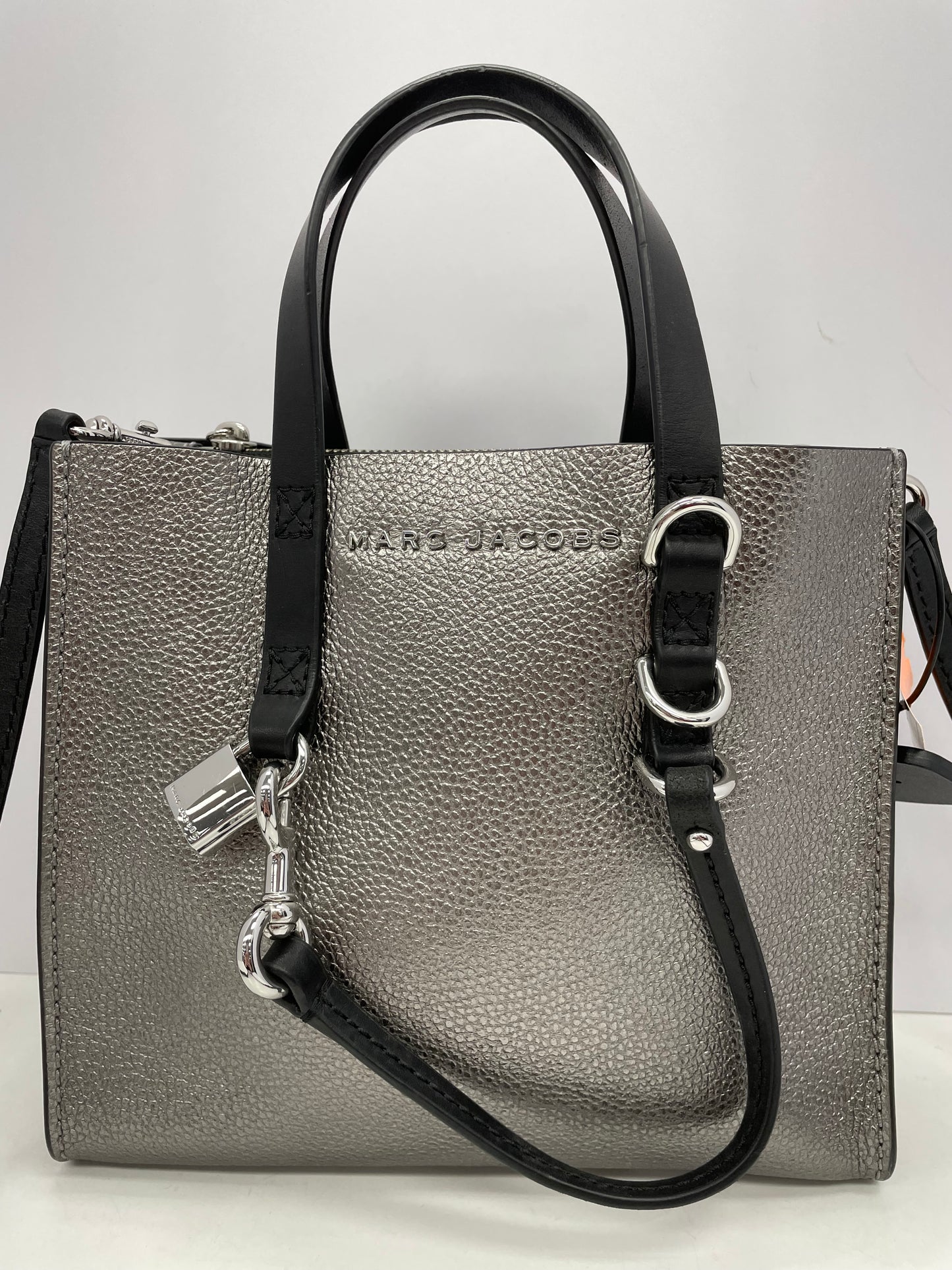 Crossbody Luxury Designer By Marc Jacobs In Silver, Size:Medium