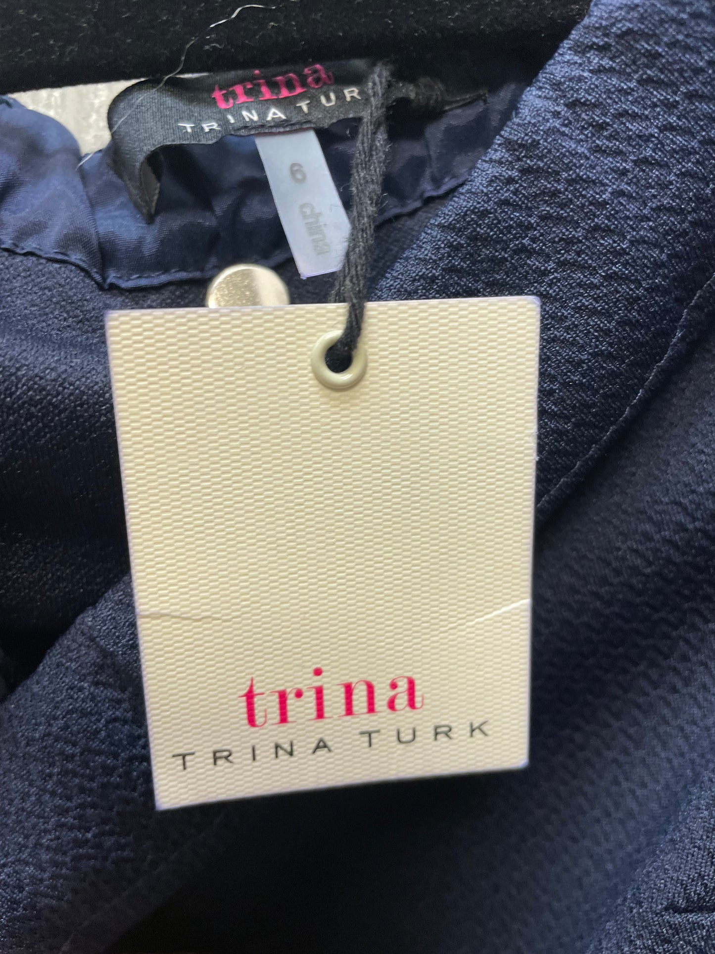 Dress Work By Trina By Trina Turk In Navy, Size:S