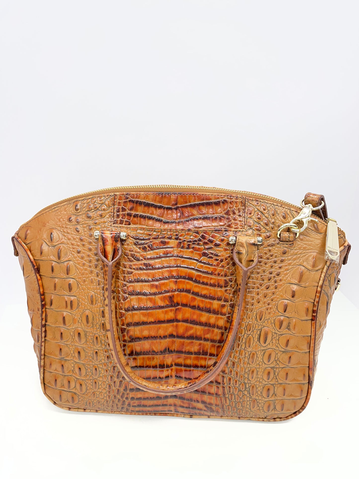 Handbag Designer By Brahmin In Brown, Size:Large