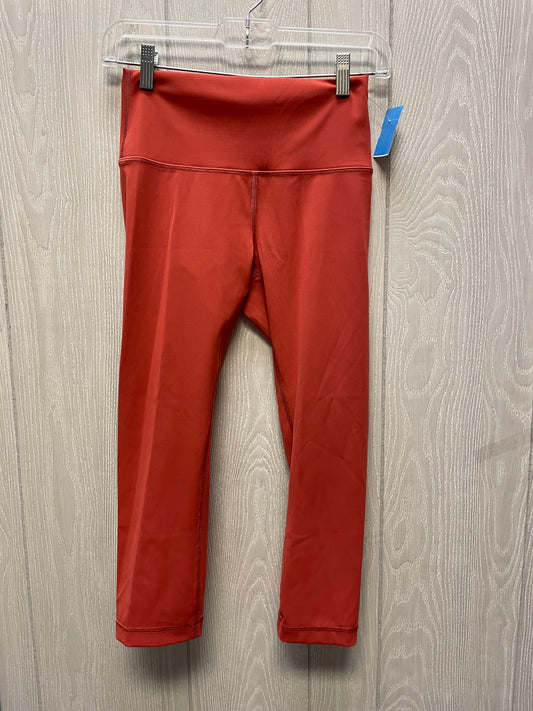 Athletic Leggings Capris By Lululemon In Red, Size:6