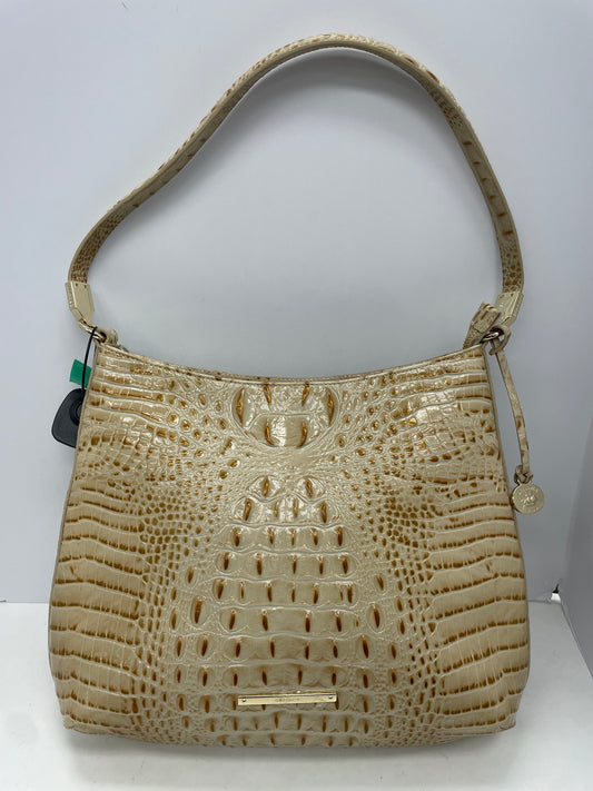 Handbag Designer By Brahmin In Cream & Tan, Size:Large