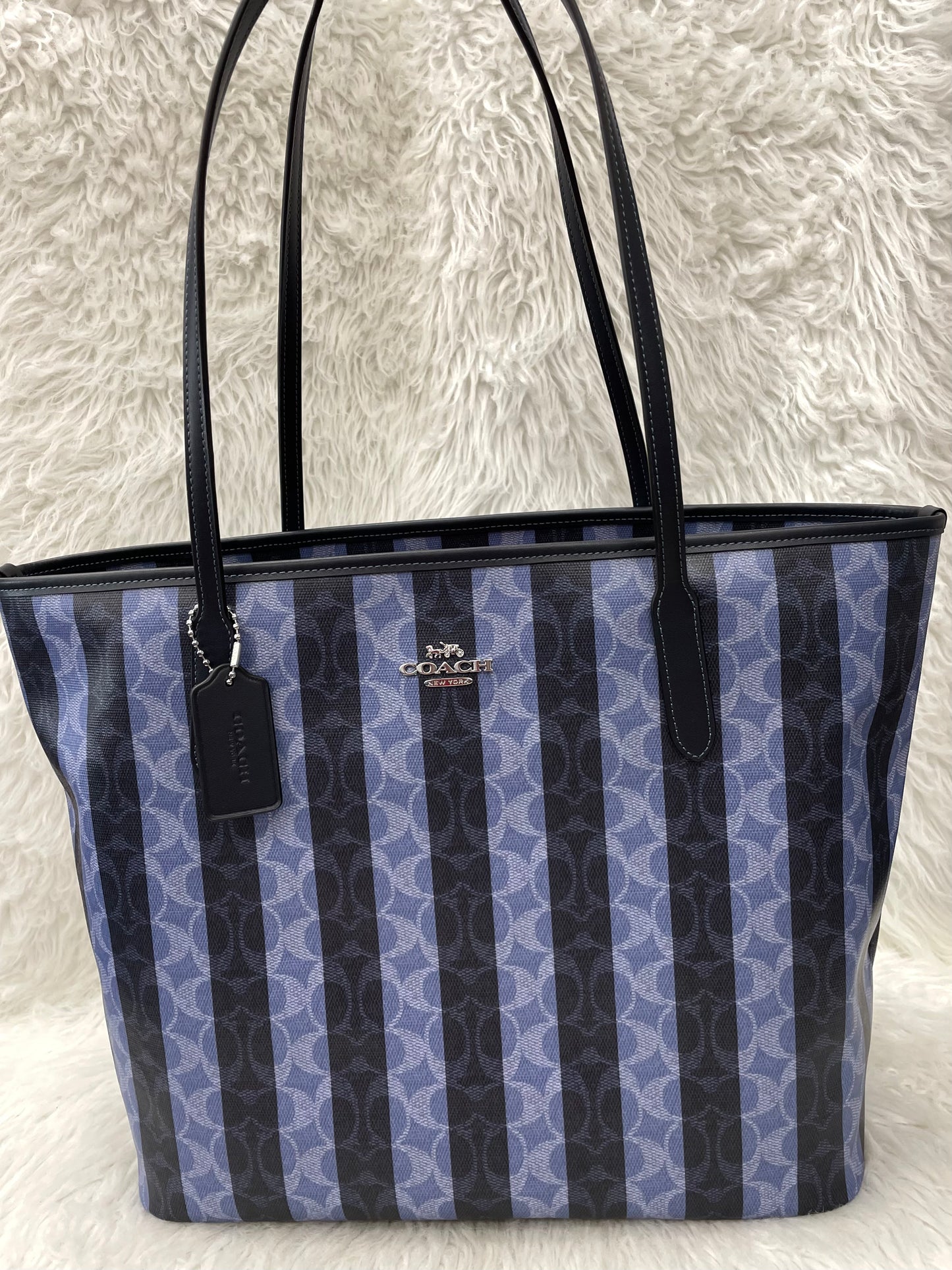 TOTE DESIGNER by COACH In BLUE, Size: LARGE