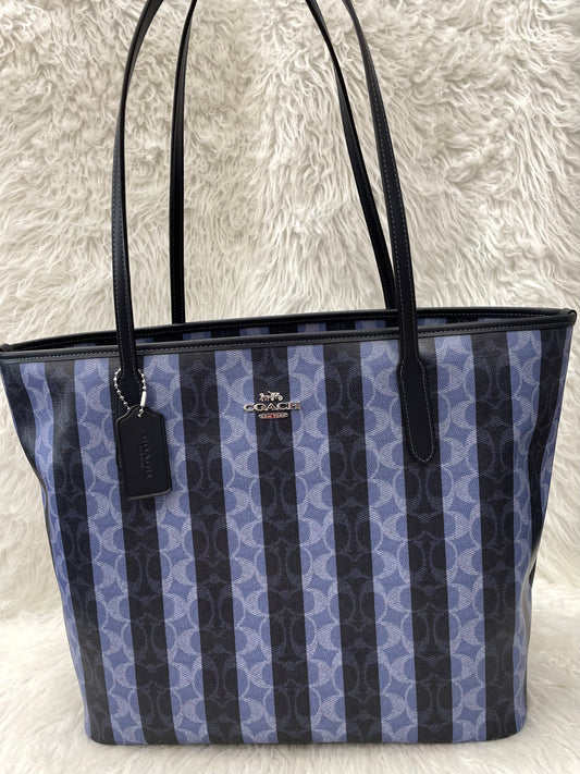 TOTE DESIGNER by COACH In BLUE, Size: LARGE